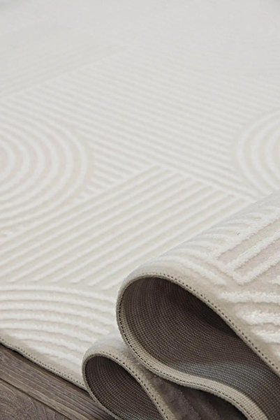 aren.HALI Bion Modern Krem Bohem Modeli Akrilik Makine Halısı
