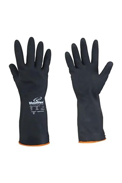 Generic Latex Flocklined Gloves 33CM - Heavy-Duty 80 Gram Rubber Gloves for C...