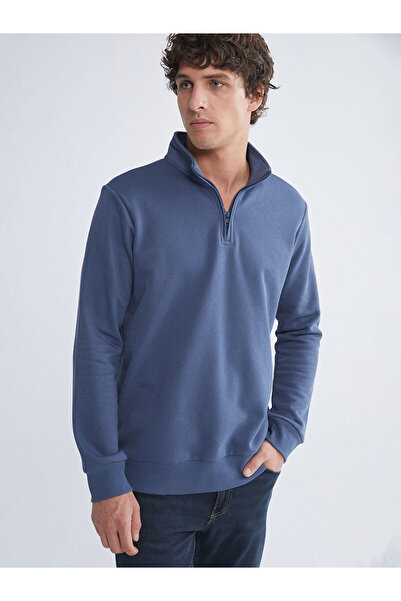 LC Waikiki New Season Stand Collar Long Sleeve Men's Thick Sweatshirt