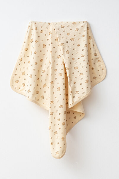 yukobaby bebeğiniz için en doğalı Winter Bear Beige Natural Cotton 80X90 cm S...