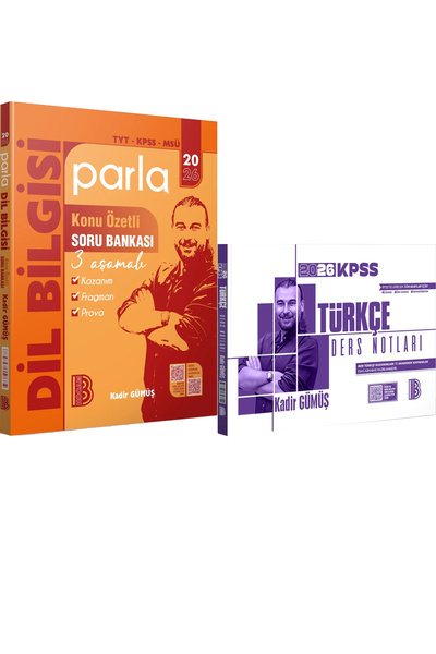 Benim Hocam Yayınları 2026 Parla Dilbilgisi Soru Bankası - 2026 KPSS Türkçe D...
