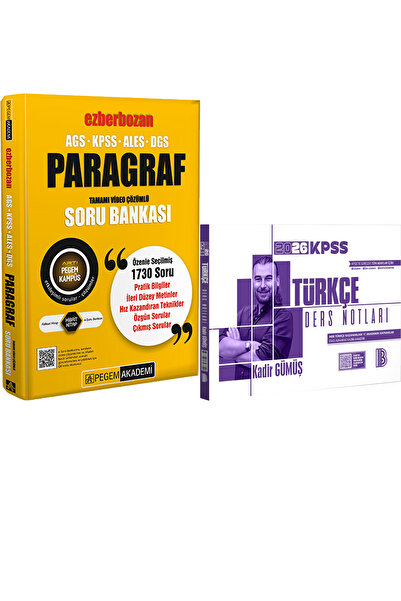Benim Hocam Yayınları 2026 AGS-KPSS-ALES-DGS Ezberbozan Paragraf Video Çözüml...
