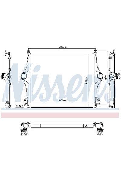 Nissens Intercooler Compresor Scania G 2/P 2/R 2