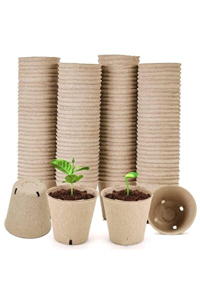 Generic Peat Pots,100 Packs 3.15 Inch Seed Starting Pots with Drainage Holes ...