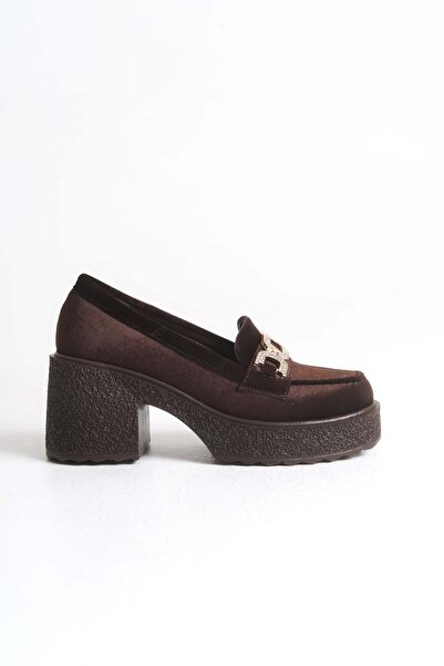 luuq shoes Lego Velvet Buckle Women's Loafer Shoes