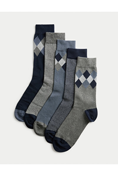Marks & Spencer 5’li Cool & Fresh Pamuk Karışımlı Çorap Seti