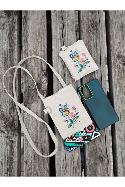 JANJAN 2 Pack, Phone Bag with Strap & Coin, Card Holder Wallet, Wallet with Strap, Mini Bag & Wallet