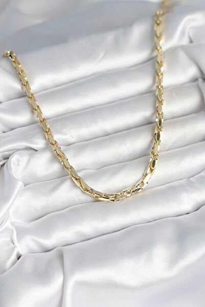 Skygo Brass Gold Color 60 cm Chain Women's Necklace - Tj-Bko10600