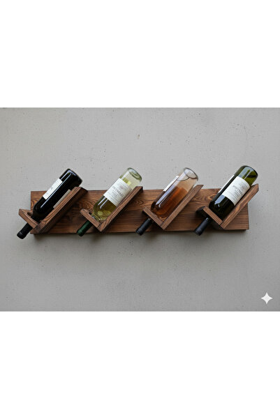 Akinsc Mobilya Dekorasyon Yatay Ahşap Şaraplık
