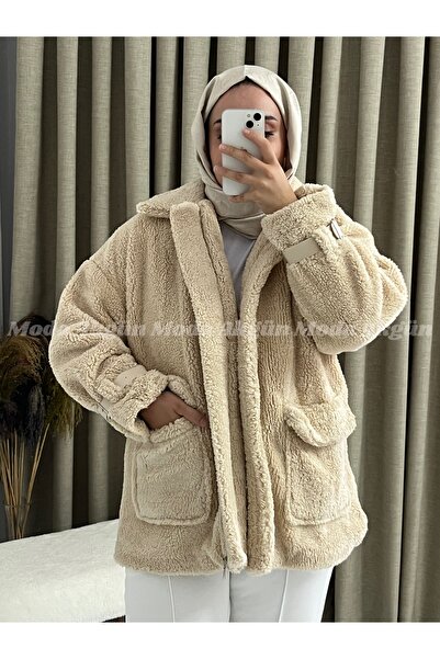 MODA AKGÜN ΠΛΕΚΤΟ ΠΑΛΤΟ ΜΕ ΖΩΝΗ ΜΕ ΧΕΡΙΑ