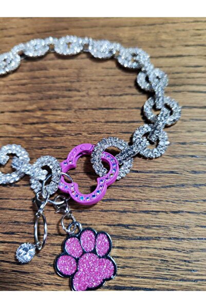 Çılgın saçlar TAŞLI KÖPEK KOLYESİ