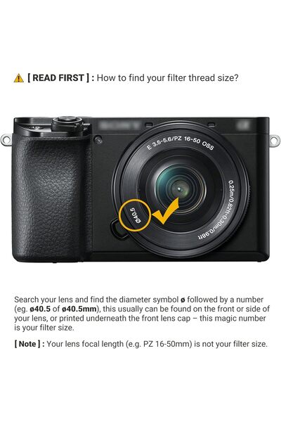 JJC 40.5mm Multi-Coated UV Lens Protector Filter for Sony Cameras