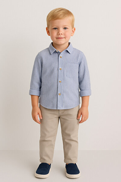 Motebarn Wear Cămașă cu dungi pentru băiat