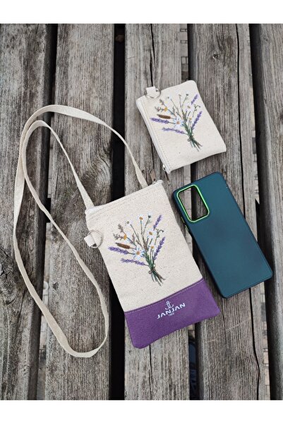 JANJAN 2 Pack, Phone Bag with Strap & Coin, Card Holder Wallet, Wallet with Strap, Mini Bag & Wallet