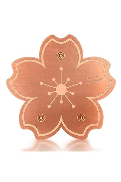 Generic YelaJoy 99.99% Pure Copper Bird Bath Tray, Three-Point Support Design, Low Cleaning Frequency, Puri