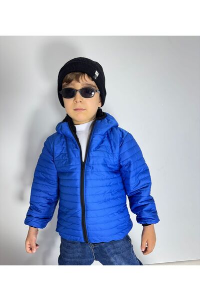 LEONE GYM Inflatable Plush Inside Fixed K Hooded Baby Kids Coat