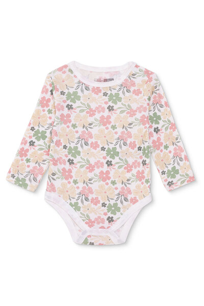 ebebek Hello Baby HelloBaby Kız Bebek Uzun Kol Body Ribana Çıtçıtlı Yaka