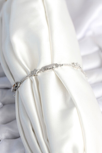 Skygo Brass Silver Color Halley Star Model Women's Bracelet - Tj-Bb7983