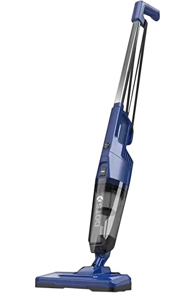 DOTS مكنسة كهربائية محمولة 2 في 1 بقوة 600 واط مع فلتر HEPA، لون أزرق