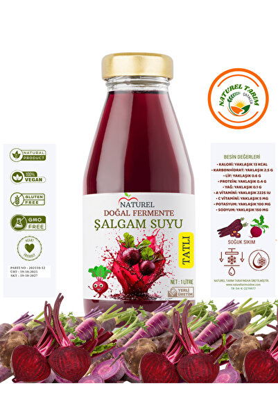 NATUREL ŞALGAM SUYU TATLI ( 1 LİTRE )