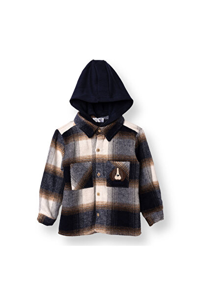 ebebek Hello Baby HelloBaby Erkek Bebek Happy Animals Gömlek Kapüşonlu Uzun Kol