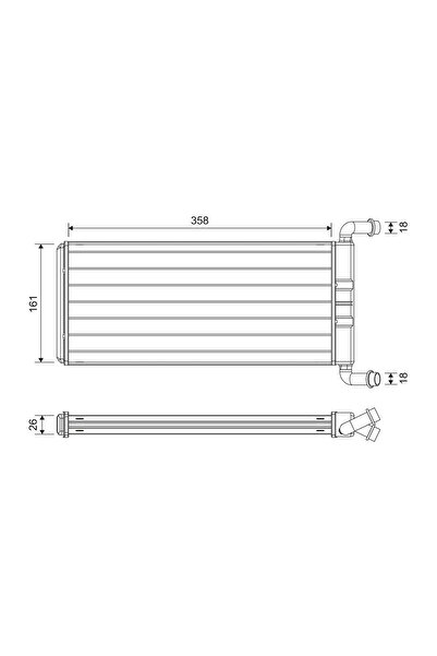 VALEO Interior Heating Heat Exchanger Mercedes-Benz Viano/Vito / Mixto Body/V...
