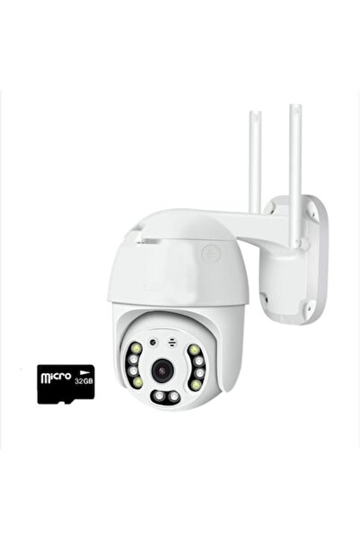OEM Cameră de supraveghere WiFi Q980 Pro, 3MP 2K, 8 LED-uri, zoom 4X, PTZ 360°, audio bidirecțional, albă