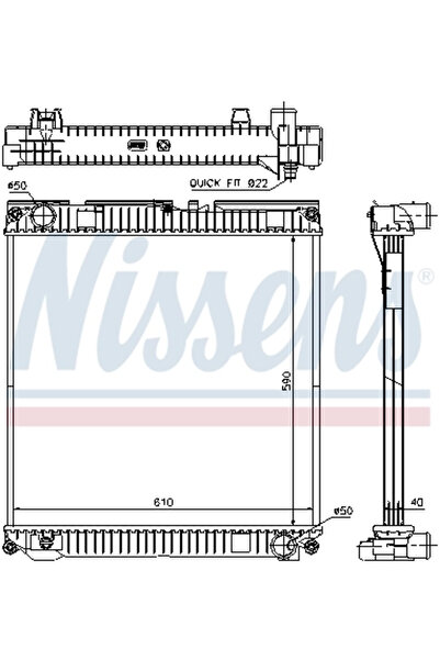 Nissens Radiator Racire Motor Man Tgl 1/Tgl 2