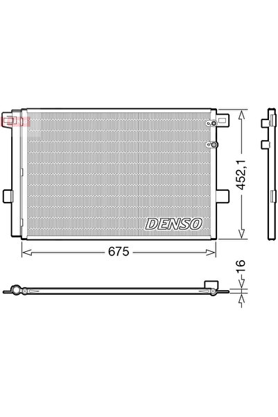 DENSO Condensator Climatizare Vw Amarok