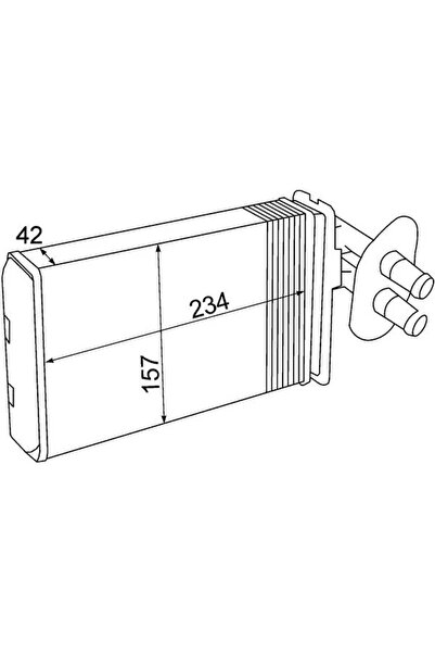 MAHLE Cabin Heater Heat Exchanger Vw Kombi T2 Bus/Transporter T4 Bus/Transpor...