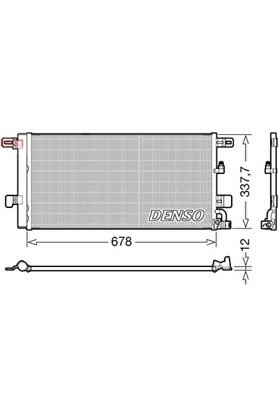DENSO Condensator Climatizare Audi A4 Allroad B9/A4 B9/A5