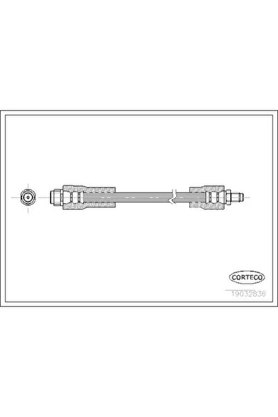 CORTECO Furtun Frana Punte Fata Mercedes-Benz Vaneo 2002-2005