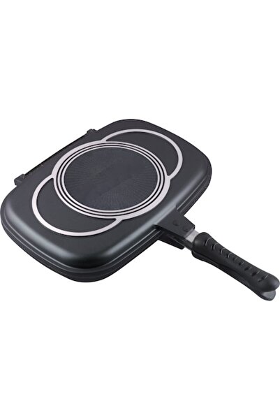 Deliny double grill pan, rectangular, aluminum, 36x24x7.5 cm, black