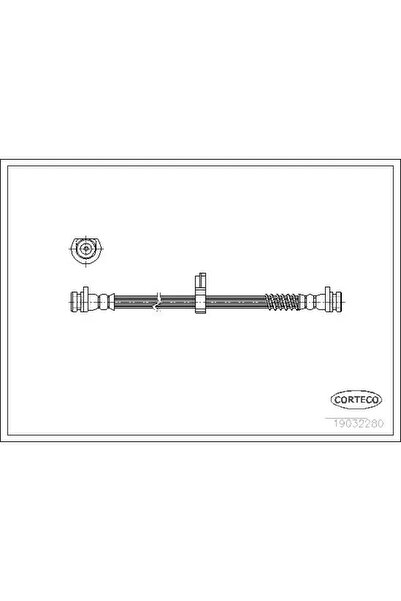 CORTECO Furtun Frana Puntea Spate Land Rover Freelander 1