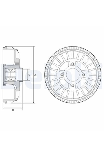 DELPHİ Tambur Frana Dacia Dokker Microbus/Lodgy/Logan 2 Mercedes-Benz Citan M...