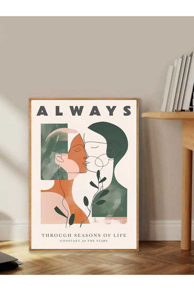 Tuba Decor Tablo dintr-o singură bucată cu rame din lemn pentru sufragerie, sufragerie, bucătărie