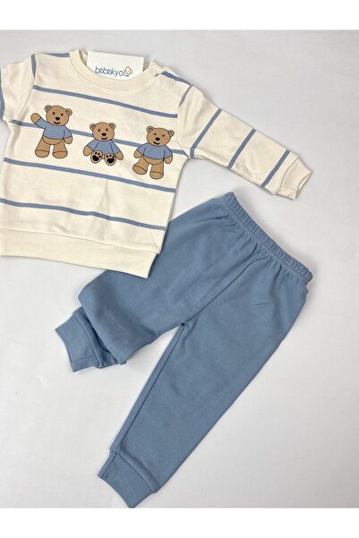 bebekyol Toy Bear Baskılı Bebek Takımı