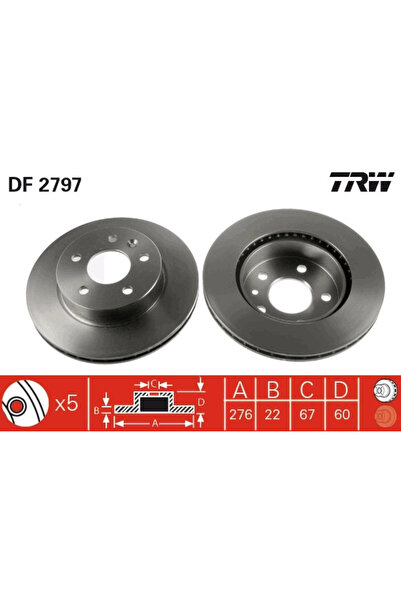 TRW Disc Frana Mercedes-Benz 5-Class/Vito Bus/Vito Caroserie