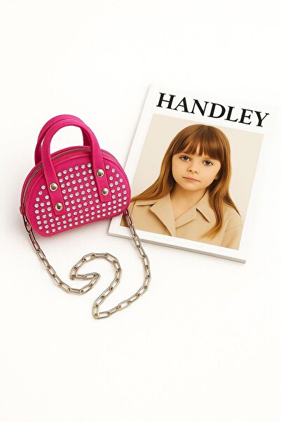 Handley Işıltılı Taşlı Mini Kız Çocuk Çantası – Zincir Askılı Şık Parti & Gün...