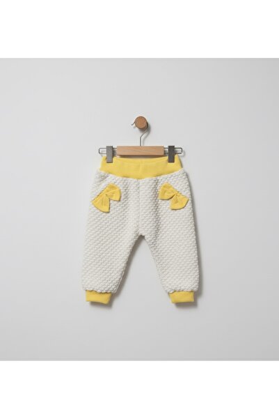 ninnigo Baby Girl Plush Bow Detailed Soft Top and Bottom Baby Set, Set of 2