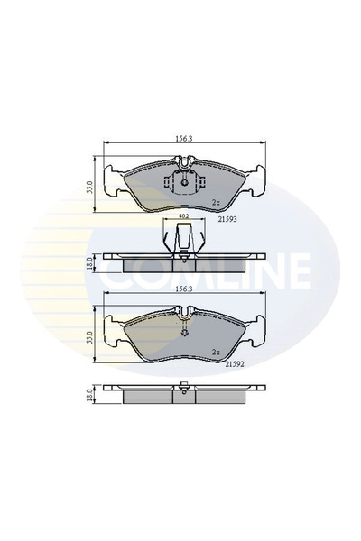 Comline Set Placute Frana Frana Disc Mercedes-Benz G-Class/Sprinter 2-T