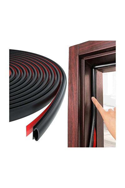 RATSAW Door Seal Strip Self-Adhesive Rubber D-Shape Weatherstripping for Doors & Windows