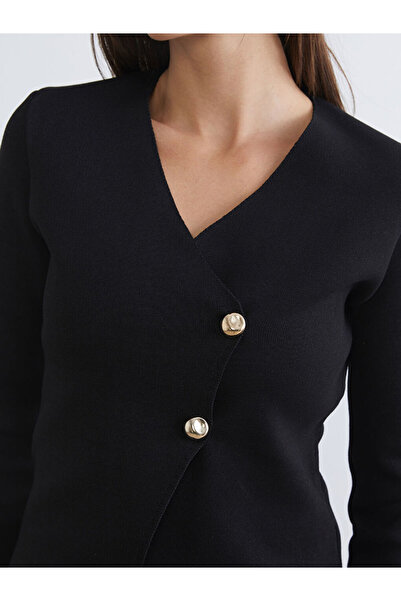 LC Waikiki Create Your Style from Uzg Store |   Double-Breasted Collar Women's Knitwear Cardigan