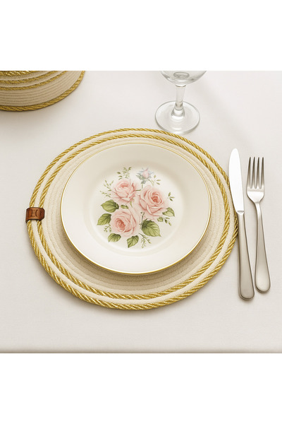 Ahs Tasarım Elit Table Layout – Premium Supla Set Glitter Supla
