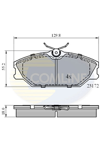 Comline Set Placute Frana Frana Disc Renault Laguna 1/Megane 1/Megane Scenic