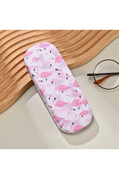 Safari Flamingo Baskılı Gözlük Kılıfı, Hafif, Sevimli, Pratik ve Toz Geçirmez