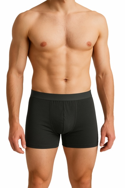 CDLP Premium Modal Erkek Boxer 2'li Paket Antrasit - Siyah