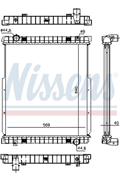 Nissens Radiator Racire Motor Iveco Eurocargo 1-3/Eurocargo 5/Eurofire 2