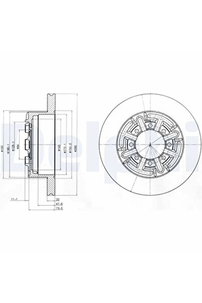 DELPHİ Disc Frana Iveco Daily 2 Bus/Daily 2 Caroserie/Daily 2 Platou / Sasiu