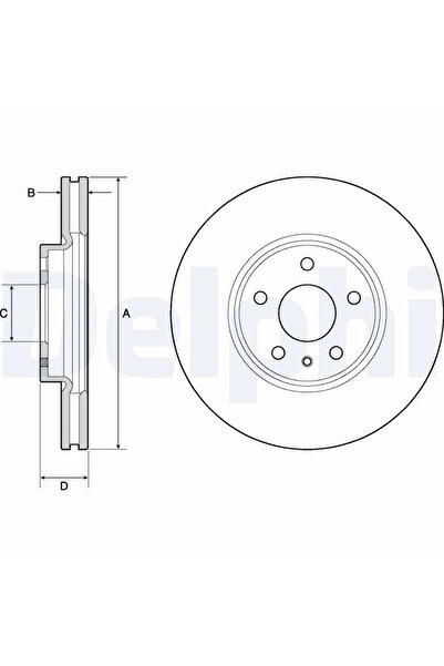 DELPHİ Спирачен диск Форд Мондео 5